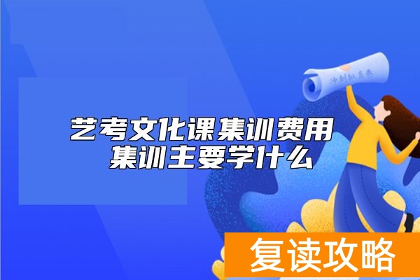艺考文化课集训费用 集训主要学什么